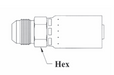 T08-5X5 Couplamatic T Series Coupling - JIC 37° - Male Solid - 5/16" Hose ID - 1/2x20 Thread Size