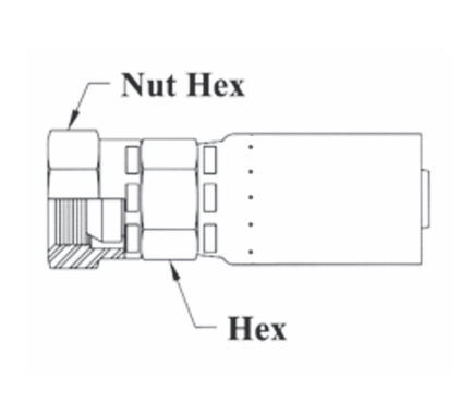 T10-8X8 Couplamatic T Series Coupling - BSPP - British Standard Parallel 60° Cone - Female Swivel - 1/2" Hose ID - G-1/2-14 Thread Size - 1/2" BSPP