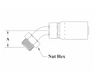 T19-6X6 Couplamatic T Series Coupling - Inverted Male - 45° Bend - 3/8" Hose ID - 5/8x18 Thread Size