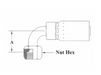 T23-5X6 Couplamatic T Series Coupling - SAE 45° - 90° Female Swivel - 5/16" Hose ID - 5/8x18 Thread Size