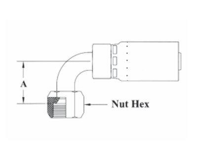 T23-5X6 Couplamatic T Series Coupling - SAE 45° - 90° Female Swivel - 5/16" Hose ID - 5/8x18 Thread Size