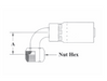 T26-6X8 Couplamatic T Series Coupling - JIC Seat - 90° Female Swivel - 3/8" Hose ID - 3/4x16 Thread Size