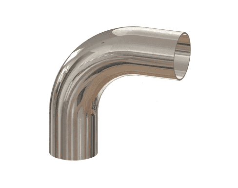 T2S-100PM Dixon 1" 316L Stainless Steel High Purity BioPharm 90 deg. Weld Elbow with a PM finish - SF4