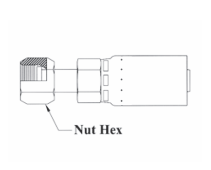 T30-5X6 Couplamatic T Series Coupling - O-Ring Face Seal (ORF) - Female Swivel - 5/16" Hose ID - 11/16x16 Thread Size