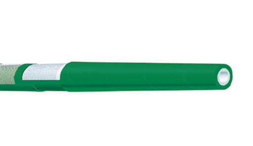 T351LG100X50 Kuriyama Alfagomma Premium Paper Mill/Creamery Wash Down Hose With Tapered Nozzle - Green - 1" ID - 1.46" OD - 150 PSI - 50ft