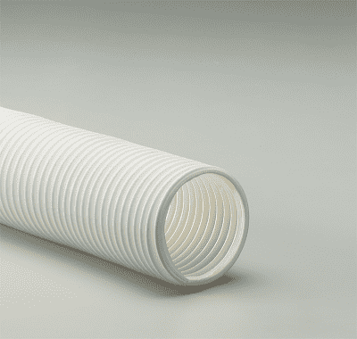 7-T-7-White-50 Flexaust T-7 White (T7 White) 7 inch Dust, and Material Handling Duct Hose - 50ft