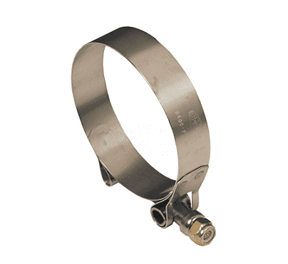 TBC256 Dixon T-Bolt Clamp - Style TBC - 300 Series Stainless Steel - Hose OD Range: 2.326" to 2.622"