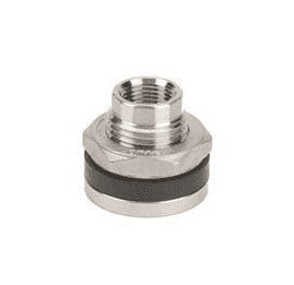 TF050SS Banjo 316 Stainless Steel 1/2" Bulkhead Tank Fitting - Hole Size: 1-3/8"