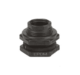 TF200 Banjo Polypropylene 2" Bulkhead EPDM Tank Fitting - Hole Size: 3"