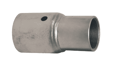 TF32WF1-80 Dixon Carbon Steel Tubular External Swage Stem with a Female NPT End - 2" Hose ID - Hose OD Range from 2-36/64" to 2-40/64"