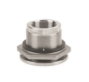 TF220SS Banjo 316 Stainless Steel 2" Bulkhead Tank Fitting - Hole Size: 3-1/4"