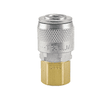 TF3003 ZSi-Foster Quick Disconnect TF Series 1/4" Automatic Socket - 1/4" FPT - Brass/Steel