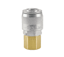 TF3203 ZSi-Foster Quick Disconnect TF Series 1/4" Automatic Socket - 3/8" FPT - Brass/Steel