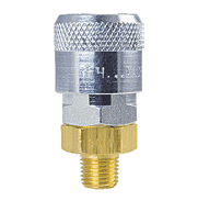 TF4104 ZSi-Foster Quick Disconnect TF4 Series 3/8" Automatic Socket - 1/4" MPT - Brass/Steel