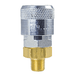 TF4104 ZSi-Foster Quick Disconnect TF4 Series 3/8" Automatic Socket - 1/4" MPT - Brass/Steel