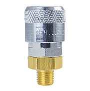 TF4304 ZSi-Foster Quick Disconnect TF4 Series 3/8" Automatic Socket - 3/8" MPT - Brass/Steel
