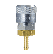 TF4804 ZSi-Foster Quick Disconnect TF4 Series 3/8" Automatic Socket - 3/8" ID - Hose Stem - Brass/Steel