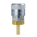 TF4604 ZSi-Foster Quick Disconnect TF4 Series 3/8" Automatic Socket - 1/4" ID - Hose Stem - Brass/Steel