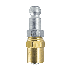 TFPB7 ZSi-Foster Quick Disconnect TF Series 1/4" Plug - 1/4" x 5/8" ID - Reusable Hose Clamp - Steel