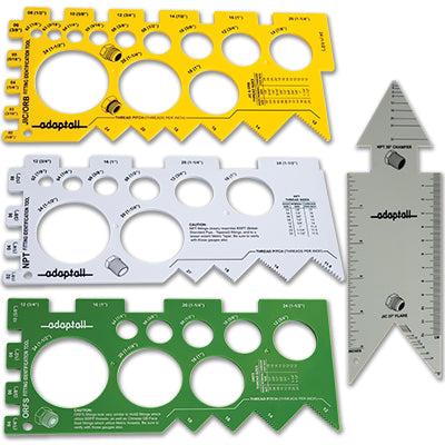 TGK-02 by AdaptAll | JIC, NPT, ORB, ORFS USA SAE Thread Gauge Kit TGK02 TGK-02-HW
