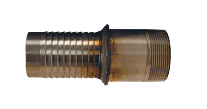 TMR64 Dixon 316 Stainless Tubular Male Pipe Threaded (NPT) External Swage Stem - 4" Hose ID