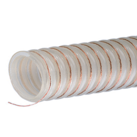 UVPE250X100 Kuriyama Tigerflex UVPE Series Heavy Duty Polyurethane Material Handling Hose With Grounding Wire - 2-1/2" - 100ft