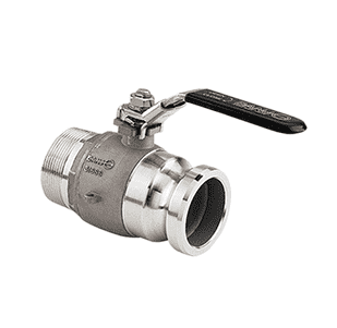 VSFMT220SS Banjo Stainless Steel 2" Manifold "Stubby" Valve - Full Port - 2" Male Adapter x 2" NPT - Opening Thru Ball: 2" - 1000 PSI