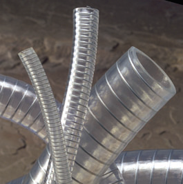 1400406-100 VARDEX® by NewAge | Steel Wire Reinforced PVC Suction Hose | 2" ID x 2.382" OD x 0.191" Wall | Clear | 100ft