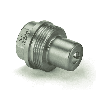 WV06254V0 Eaton W6000 Series Screw to Connect Male Plug 1-11 1/2 Female NPT FKM Quick Disconnect Coupling - Stainless Steel