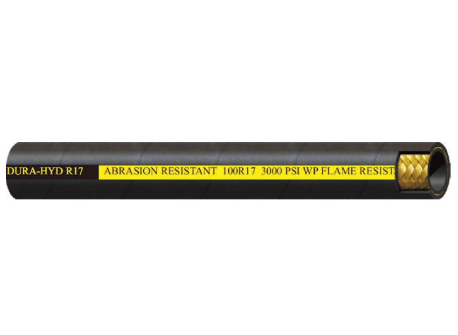 1/2" WDH17 Couplamatic Import DURA-HYD Wrapped Cover Abrasion Resistant One or Two Wire Hydraulic Hose (SAE 100R17) - 1/2" ID - 350ft