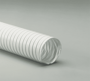 14-White-25 Flexaust White 14 inch Air, Fume, Dust, and Material Handling Duct Hose - 25ft