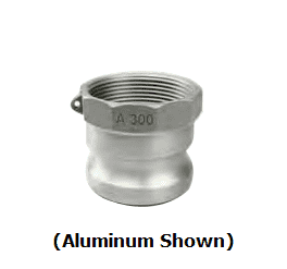 A100B by Jason Industrial | 1" Cam and Groove | Part A | Male Adapter x Female NPT Thread | Brass