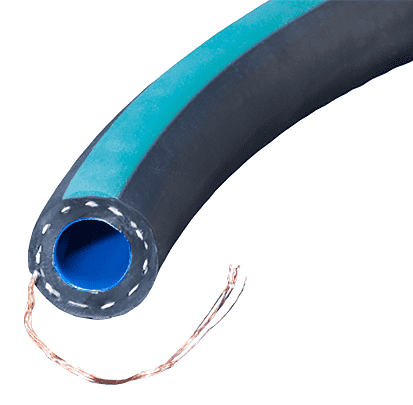 A4143S-06X500 Kuri-Tec by Kuriyama | A4143S Series | Medium Pressure Paint Fluid Transfer Hose with Static Wire | Blue | 3/8" ID | .690" OD | 500ft Length