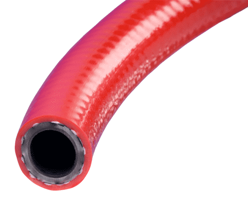 A4164-04X100 Kuri-Tec by Kuriyama | A4164 Series | Conductive Air Hose with Cover | Red | 1/4" ID | .500" OD | PVC | 100ft Length