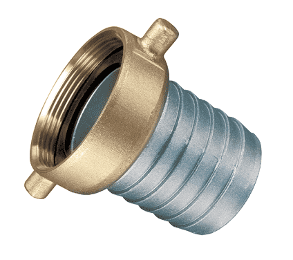 ABF300 by Kuriyama | Pin Lug Coupling with Brass Swivel Nut Female | 3" Female NPSM x 3" Hose Shank | 50 PSI | Aluminum