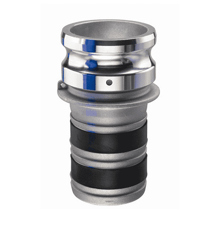 AL-ELF400 by Kuriyama | EZ-Seal Leak Resistant Coupling | Part E | 4" Male Adapter x 4" Hose Shank | Aluminum