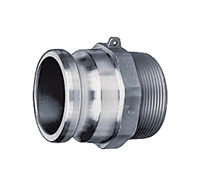 AL-F500 by Kuriyama | Quick-Acting Coupling | Part F | 5" Male Adapter x 5" Male NPT | Aluminum