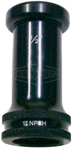 ANT100 Dixon Aluminum Tip for Ball Shut-Off Nozzles - 1" Female NPSH - 4" Length