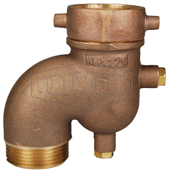 ADV150F Dixon Cast Brass Automatic Drain Vent Valve - 1-1/2" Female NST(NH) x 1-1/2" Male NST(NH)