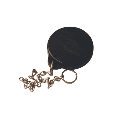 BAC-300 Dixon 3" Rubber Dust Cap with Stainless Steel Chain for Bayonet Style Dry Disconnect Adapters