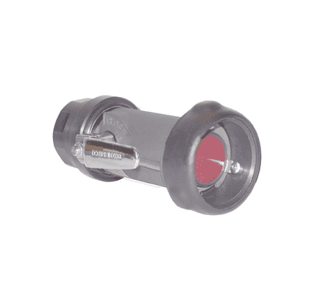 BC62-200 Dixon 2" Anodized Aluminum Bayonet Style Dry Disconnect Straight Coupler x Female NPT with FKM Seal