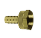 5911012C Dixon Brass GHT Thread Fitting w/ Hex Nut - Machined Female w/ Swivel Nut - 5/8" Hose Size (Old Part #: BCF75)