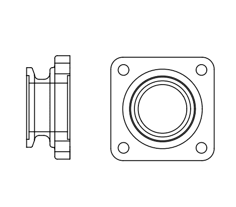 BF278 Banjo 2" Full Port Bolted Flange