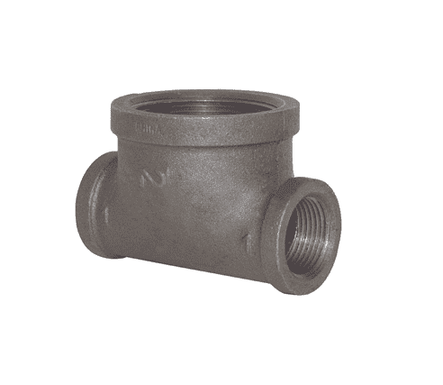 BHT1510 Dixon 150# Iron NPT Threaded Bull Head Tee - 1/2" Female NPT x 1" Female NPT