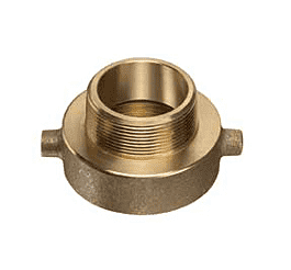 BHYA-40ST16PT by Kuriyama | Hydrant & Garden Hose | 2-1/2" Female NST x 1" Male NPT Hydrant Adapter | Brass