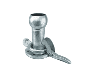 BMF800 by Jason Industrial | 8" Locking Lever Pump Coupling | Type B Industrial | Male Ball x Flange (150 ASA) | Galvanized Steel