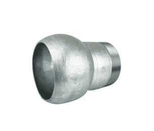 BMT400 by Jason Industrial | 4" Locking Lever Pump Coupling | Type B Industrial | Male Ball x Male NPT Thread | Galvanized Steel