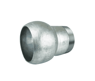 BMT800 by Jason Industrial | 8" Locking Lever Pump Coupling | Type B Industrial | Male Ball x Male NPT Thread | Galvanized Steel