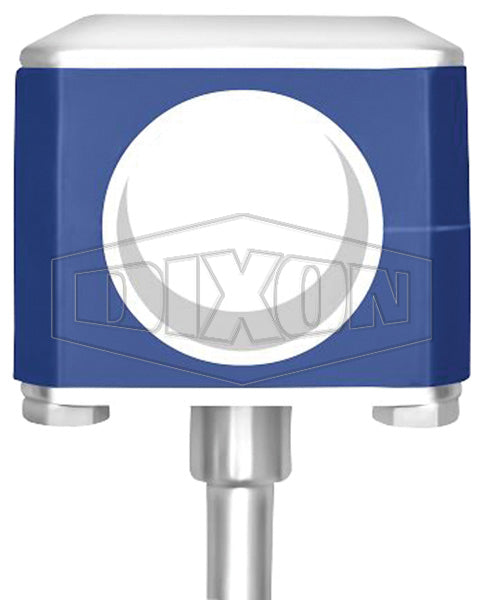 B24V-BM-G250 Dixon Valve Base Mount Pipe Block Hanger - 2-1/2" Tube OD - 304 Stainless Steel with Silicone Insert