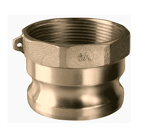 BR-A200 by Kuriyama | Quick-Acting Coupling | Part A | 2" Male Adapter x 2" Female NPT | Brass